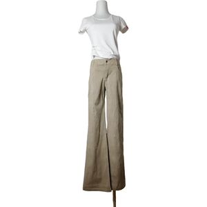 ⚓️ 31"W，wheat 95% cotton high rise wide leg/flared leg  pants by Esback